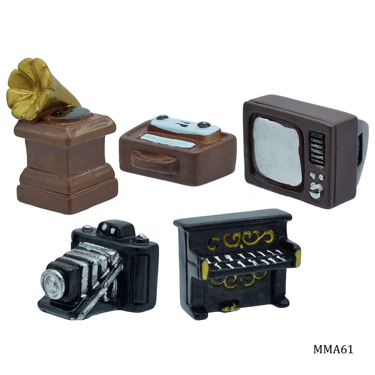 Miniature Model Vintage Collection Pack of 5Pcs, Size: 2x2.5x1.5 cm MMA61