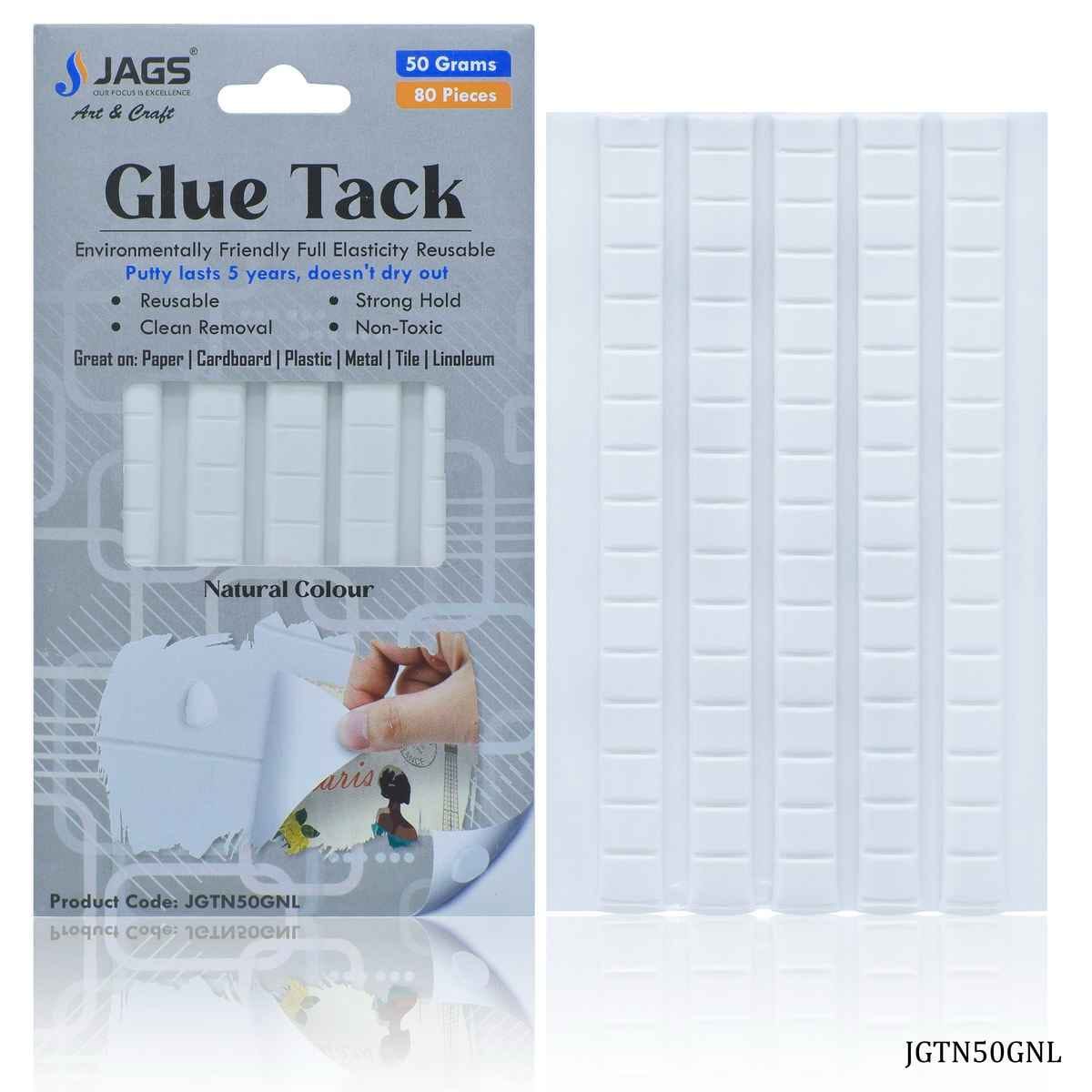 Glue Tack Putty 80 Pieces 50 Grams Natural White Colour JGTN50GNL