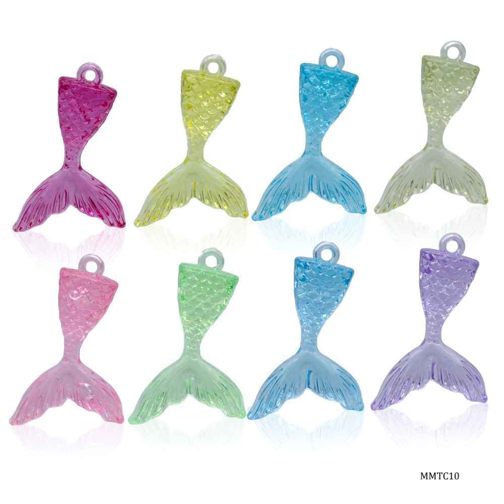 Miniature Transparent Colour H Fish Pack of 8Pcs MMTC10