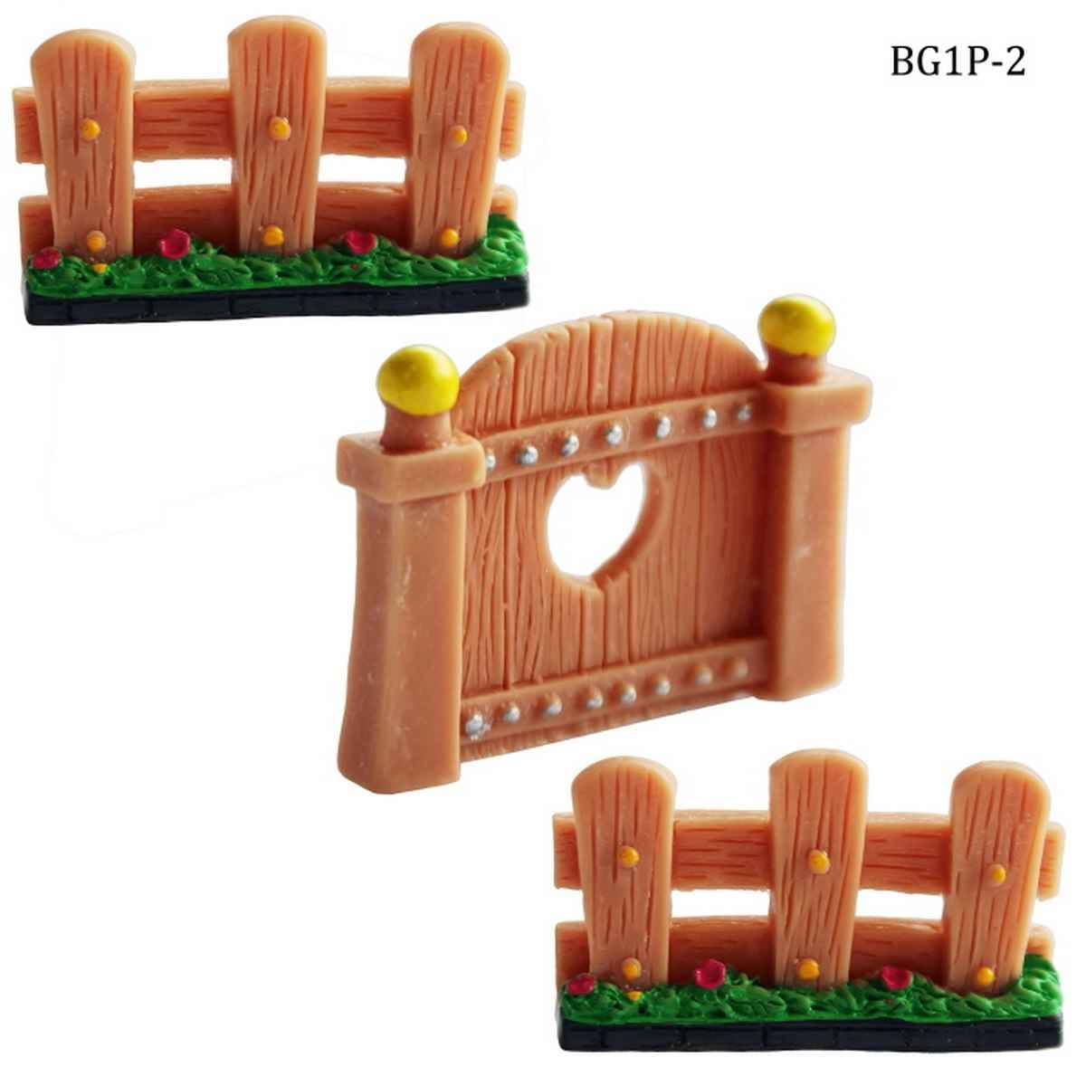 Miniatures Model Accessories Boundary Gate Peach Pack of 1pcs, Size: 4.5x4x0.5 Cm BG1P-2