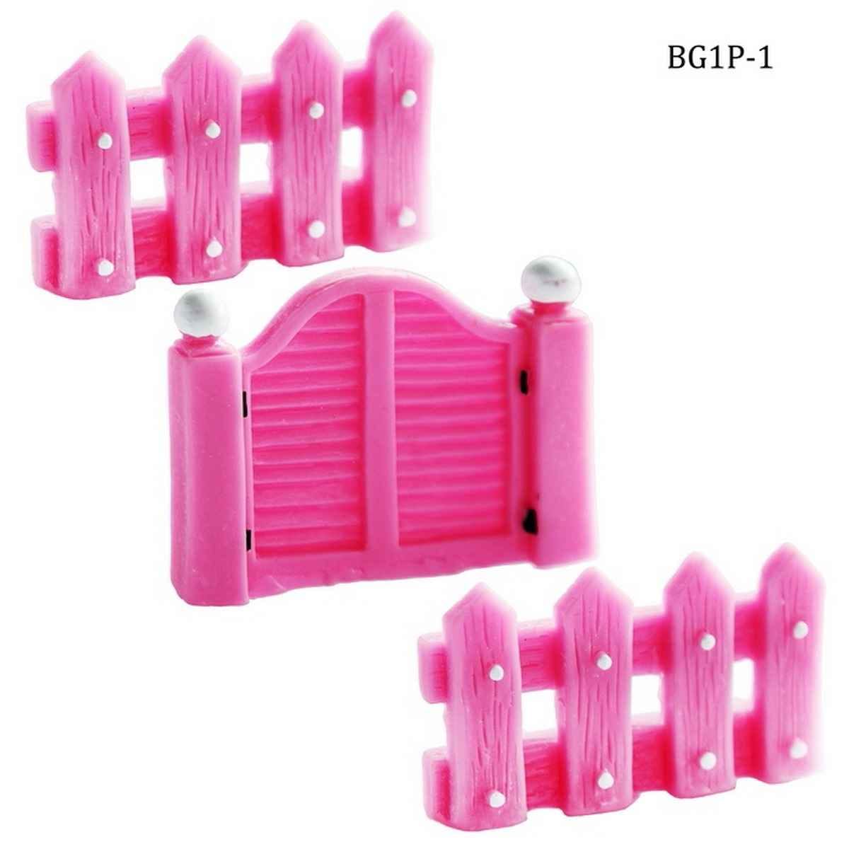 Miniatures Model Accessories Boundary Gate Pink Pack of 1pcs, Size: 5x5x0.5 BG1P-1