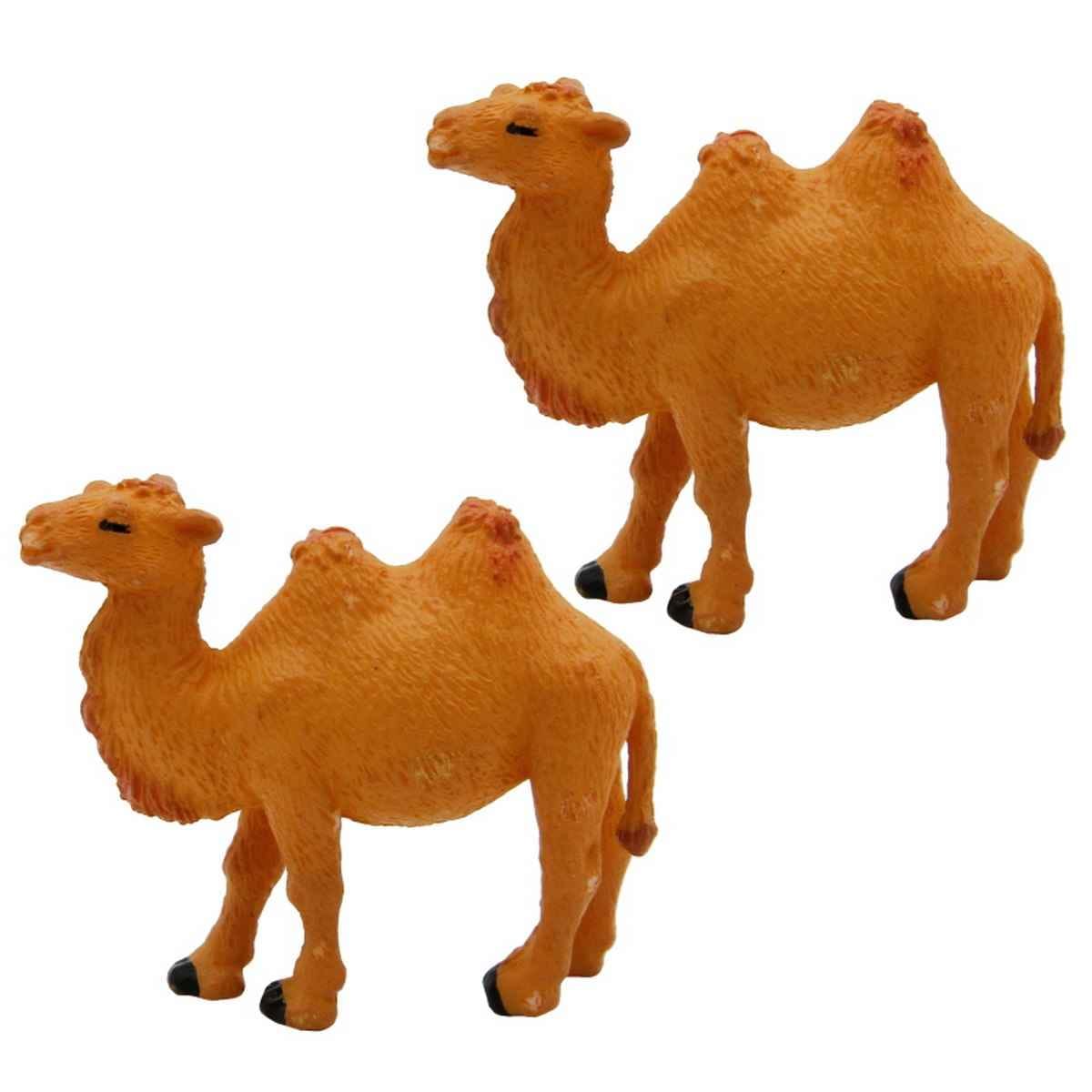 Miniatures Model Accessories Camel Medium Pack of 2 Pcs, Size: 3.5x1x4 Cm (C0485-1) CAMEL-2P