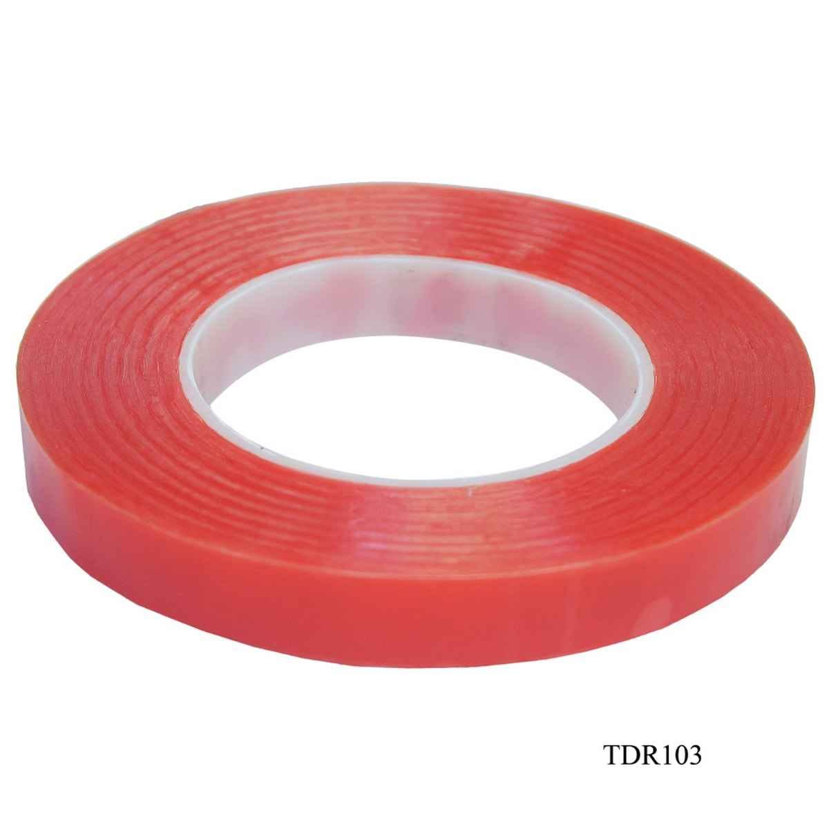 18mm Red Tape Double Sided 2/3 Inch 50 meter TDR103