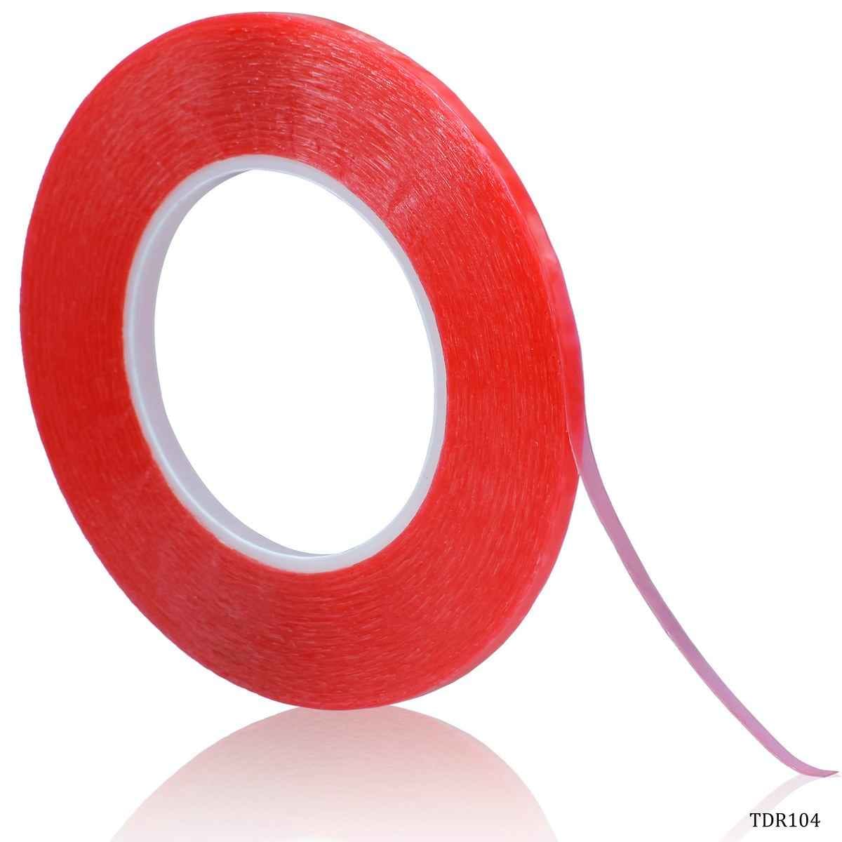 4mm Red Tape Double Sided 50meter TDR104