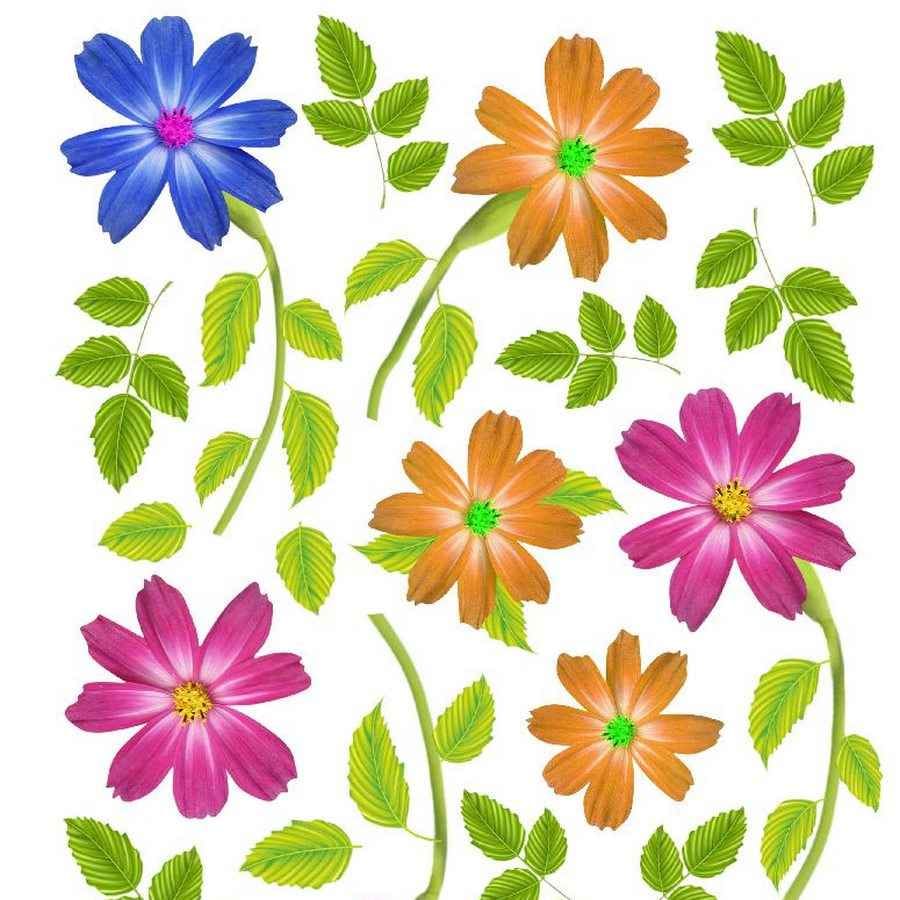 A4 Sospeso Transparent Sheet Resin Flower Printed Sheet JSDS08A