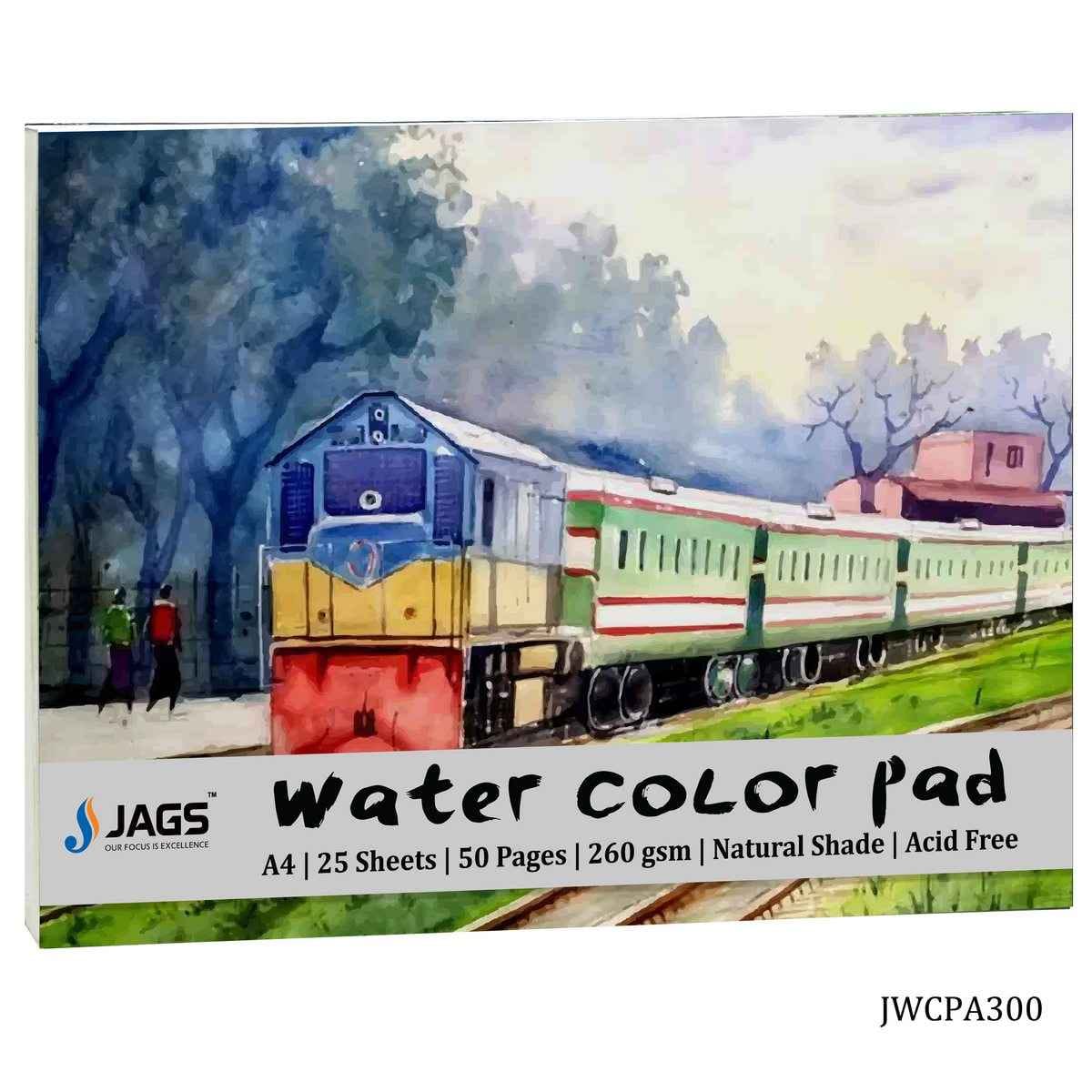 Water Colour Pad A3 260gsm 25 Sheets JWCPA300