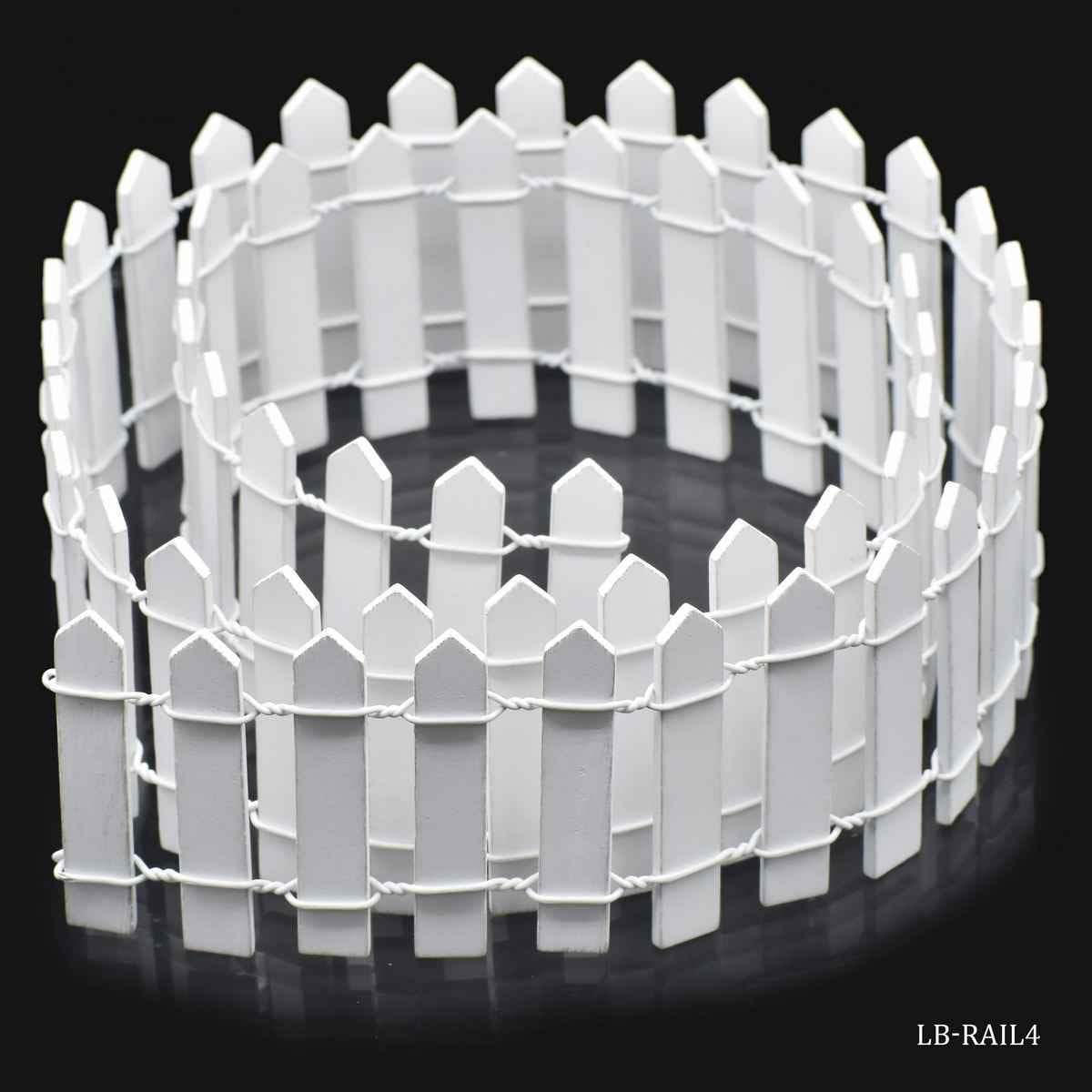 Miniatures Model Farmhouse Border Big White 90cm X 5.5cm LB-RAIL4