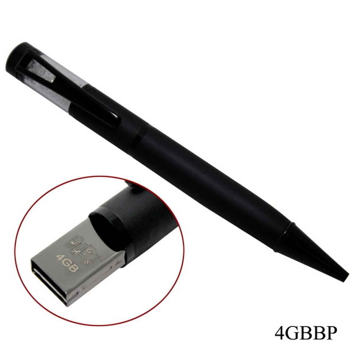 4GB USB Pen Drive Black With Pen Shape Diamond 4GBBP