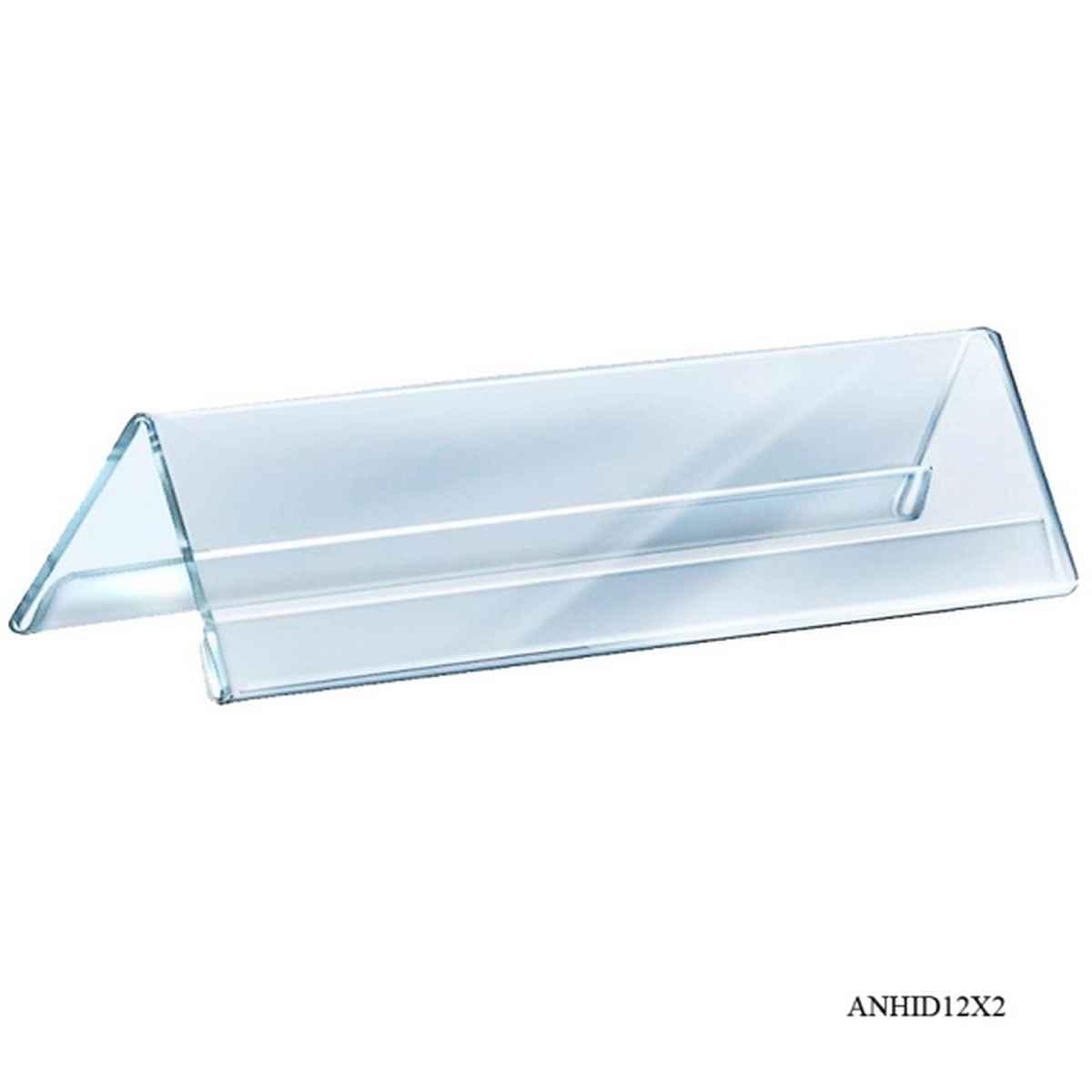 12X2 Inches Clear Transparent Acrylic Name Holder 2mm Thick ANHID12X2