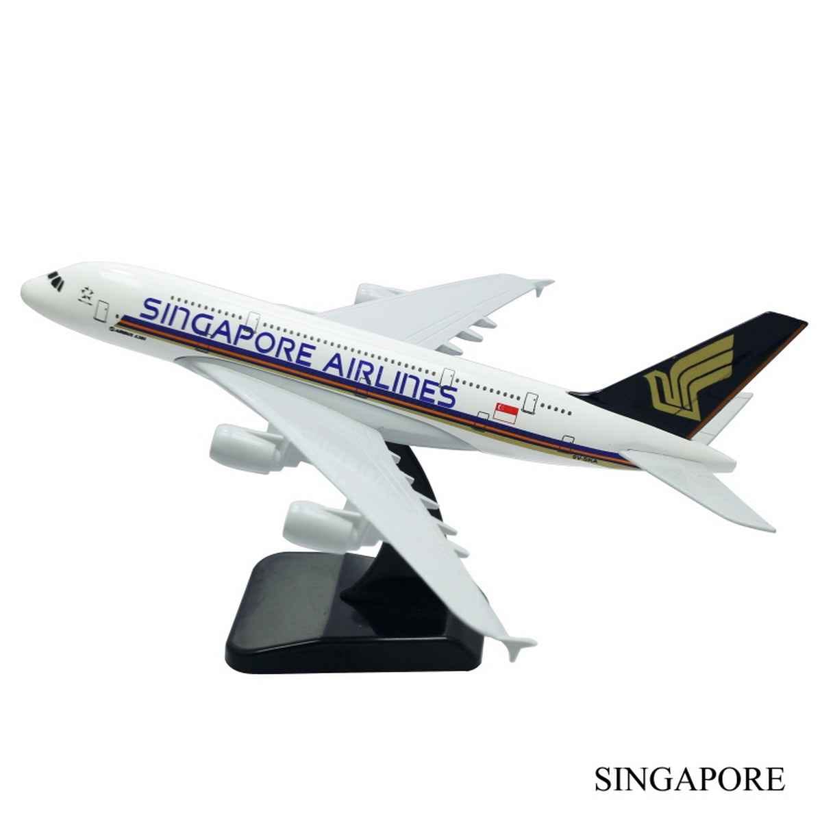 Aircraft Model Big Singapore Airlines Aeroplane A380 SINGAPORE