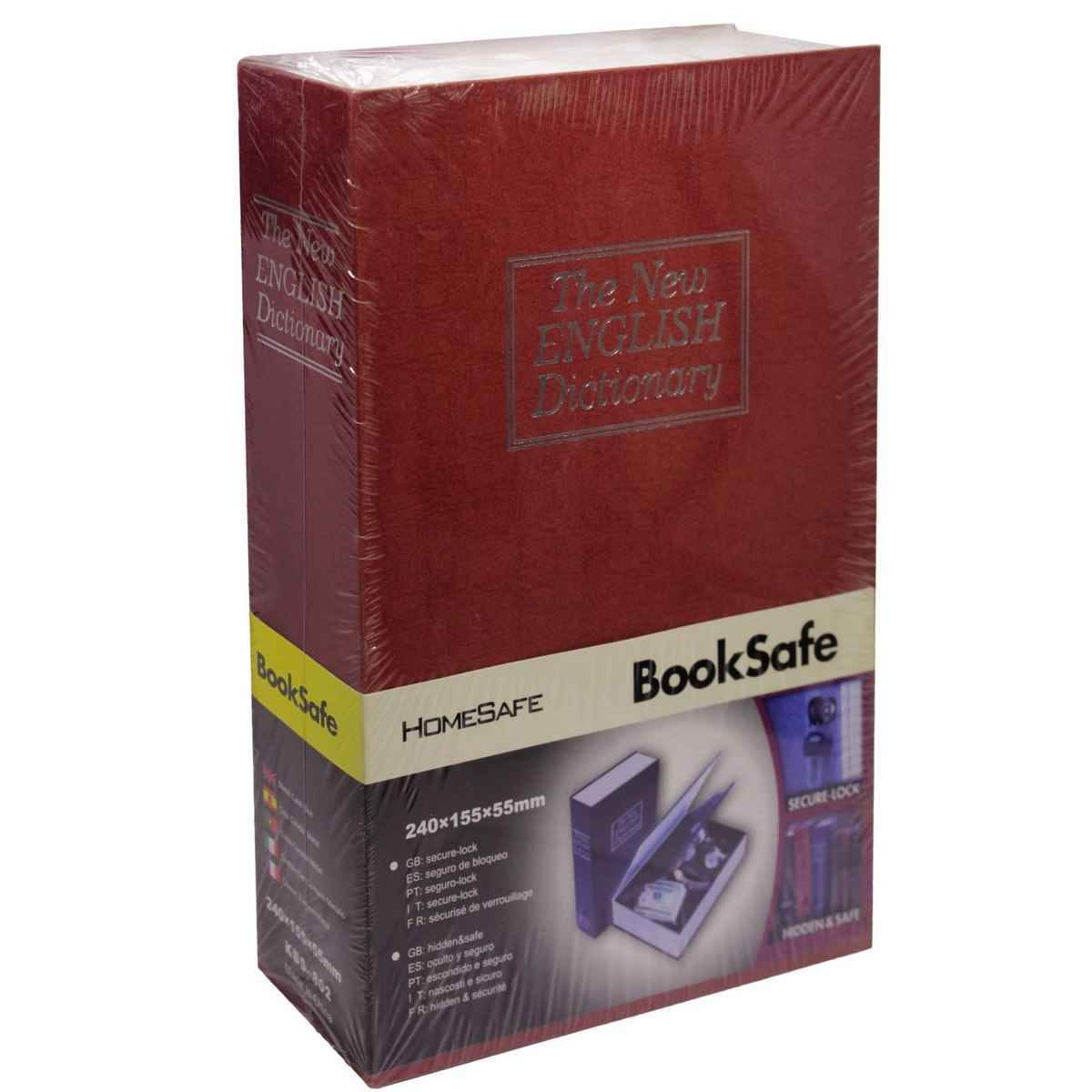 Portable Lock Box Book Like Vault 240x155x55mm KBS802