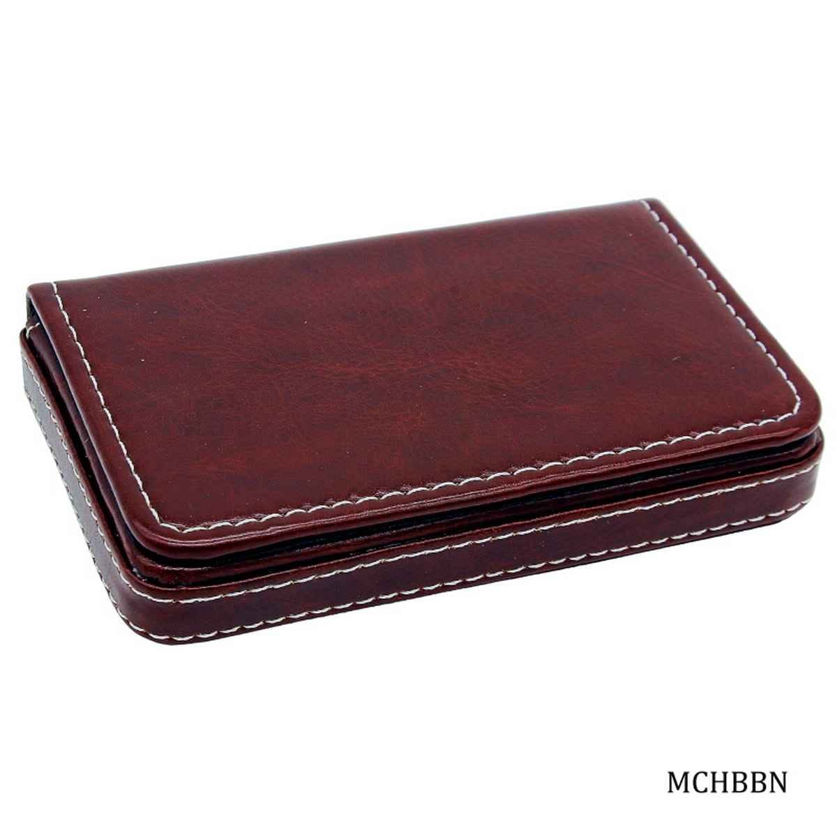 Brown Leather Card Holder MCHBBN