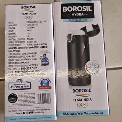 BOROSIL HYDRA INSULATED BOTTLE TRAVELLER-300