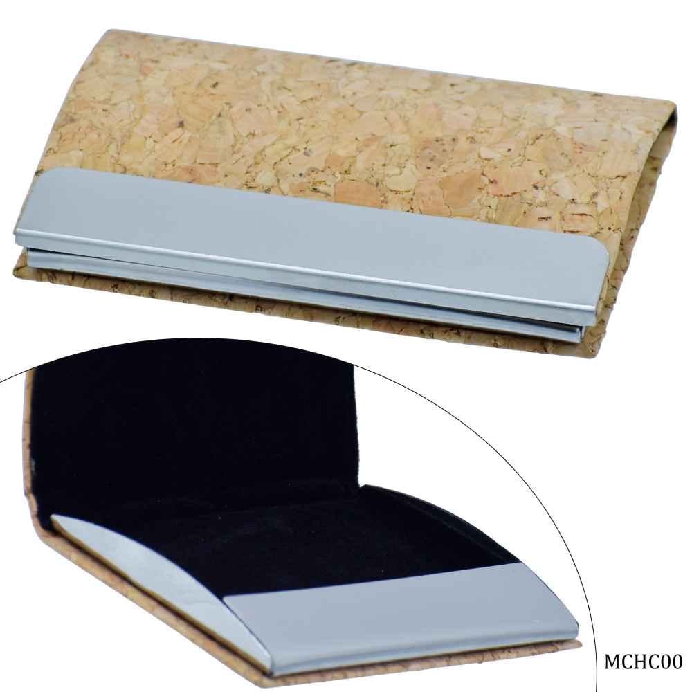 Magnetic Card Holder Cork Cover Side Open MCHC00