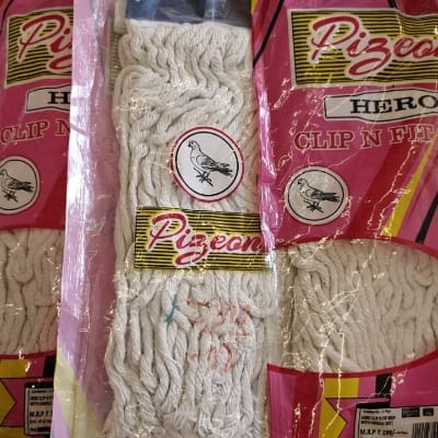 PIGEON MOP HERO WHITE CLIP N FIT 6ENCH