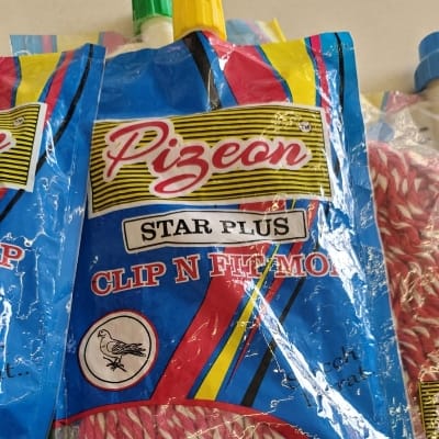 PIGEON MOP STAR PLUS COLOUR CLIP N FIT 6ENCH