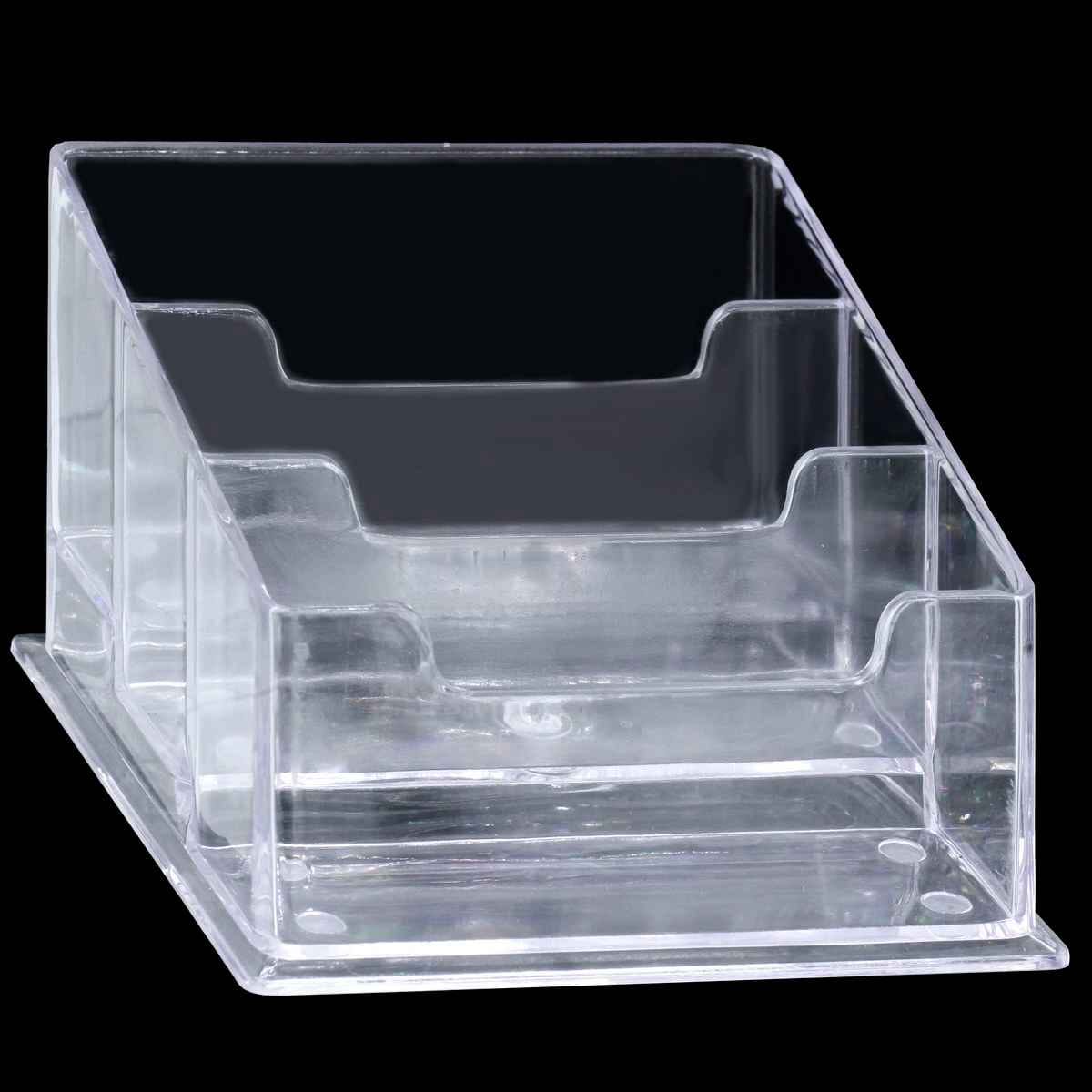 Clear Transparent Desk Card Holder 3In1 JDCH3X1
