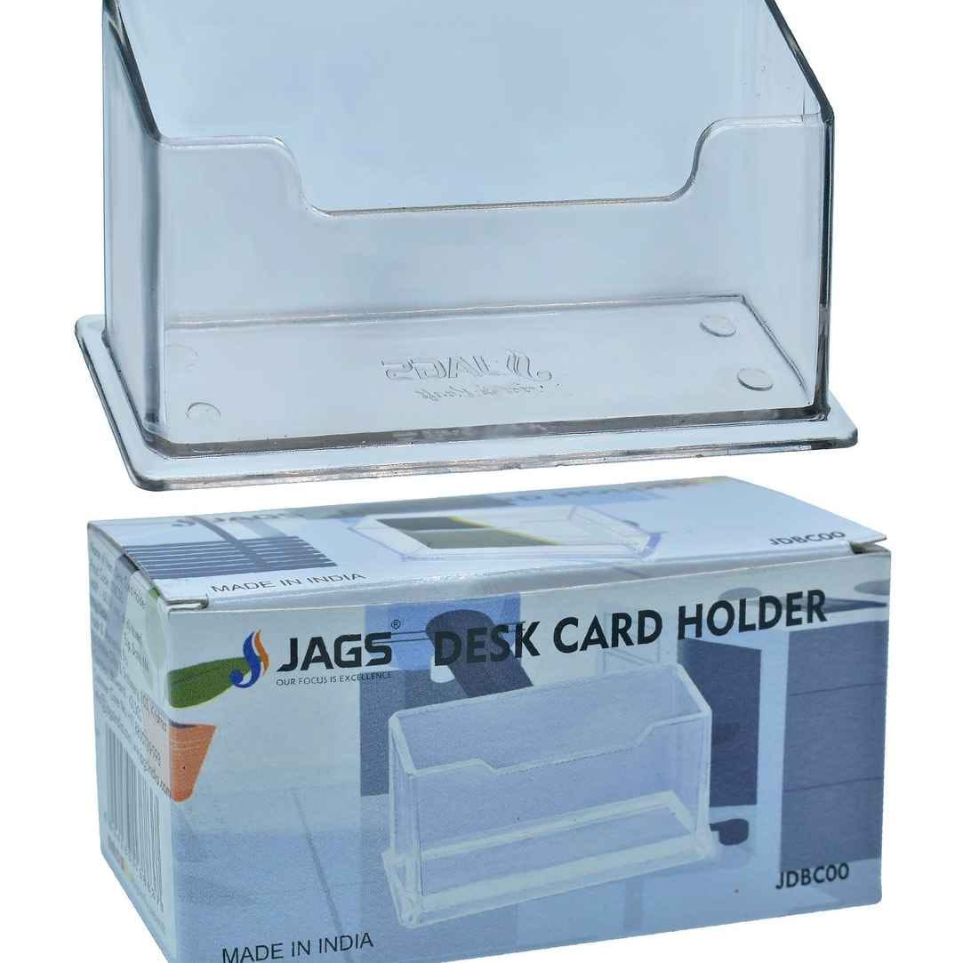 Clear Transparent Desk Card Holder JDBC00