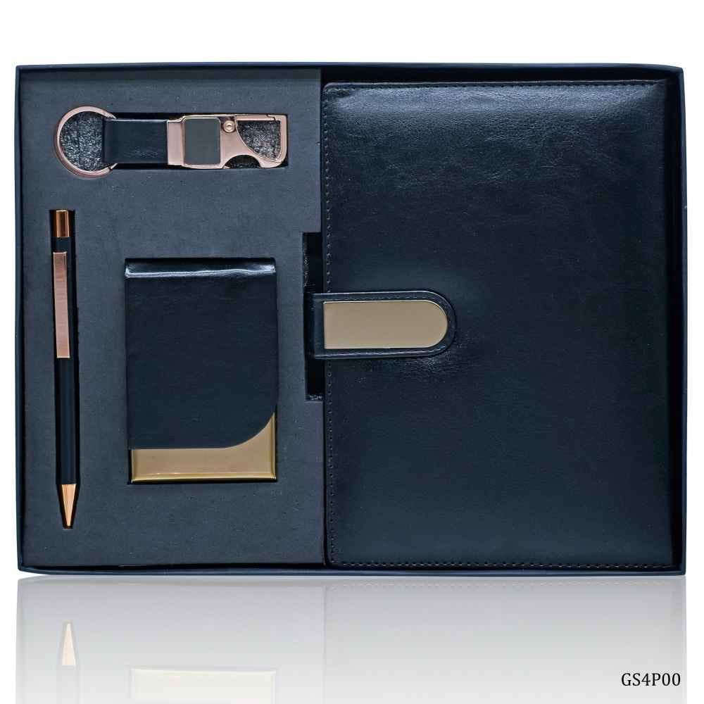 4in1 Rose Gold Pen, Card Holder, Diary & Key Chain Gifts Set GS4P00