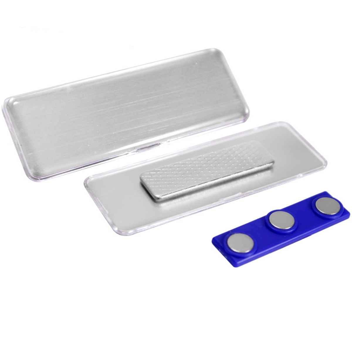 Silver Magnetic Name Batch Holder 7053S