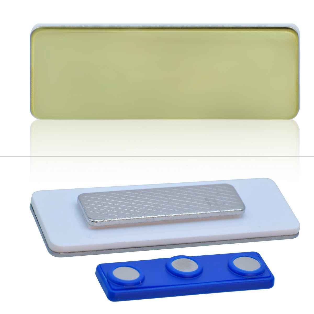Golden Magnetic Name Batch Holder 7025G