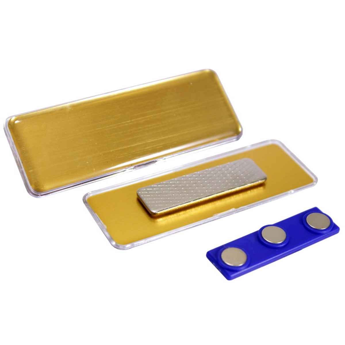 Golden Magnetic Name Batch Holder 7053G