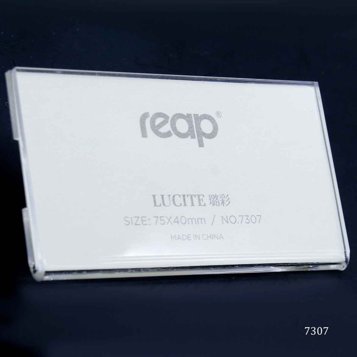 Name Badges Holder Acrylic With Pin (75X40mm) 7307