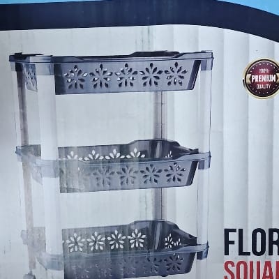 ZADOLI FLORA SQUARE TROLLY 3 VIRGIN BOX PACK WITH WHEEL