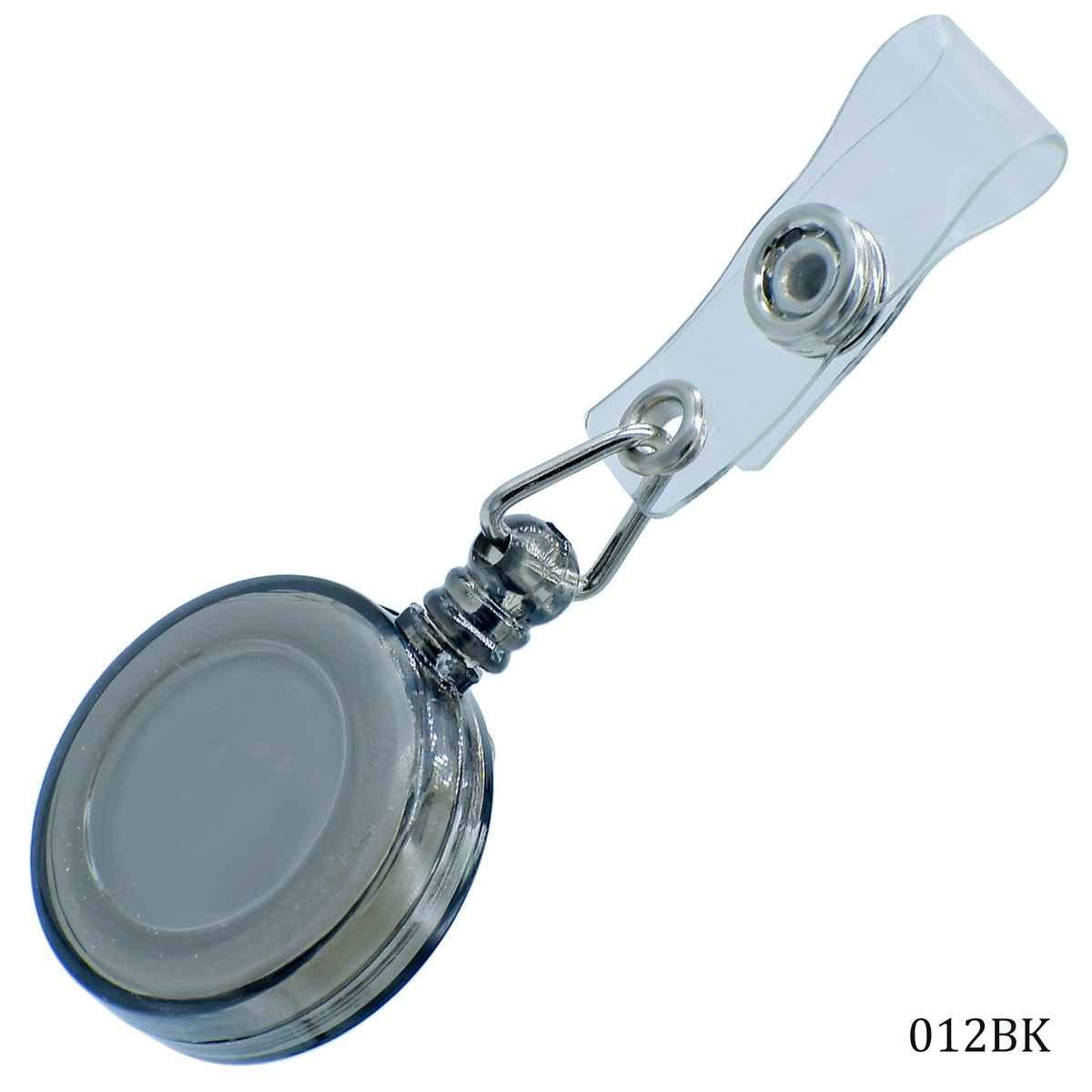 Black Yoyo Badge Retractable ID Card Holder 012BK