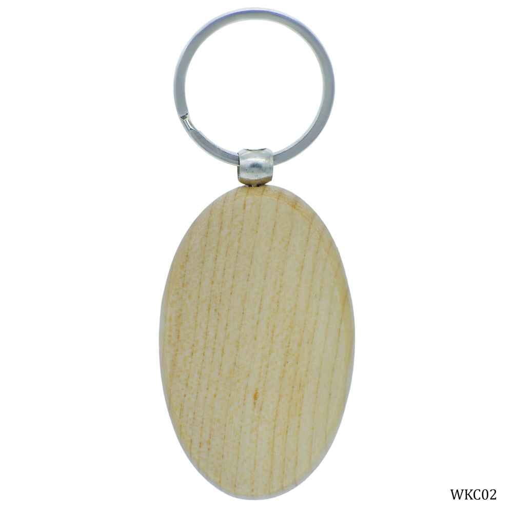 Key Chain Wooden Oval WKC02