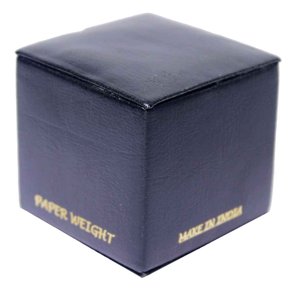 Black Leather Paper Weight PWLP00