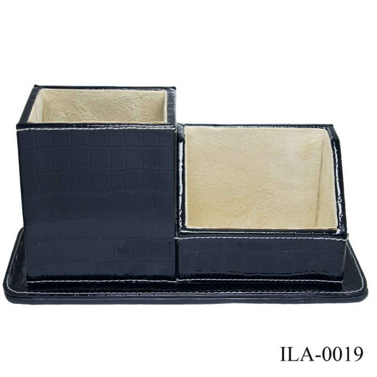 2IN1 Leather Pen Stand Crocodile Design ILA-0019