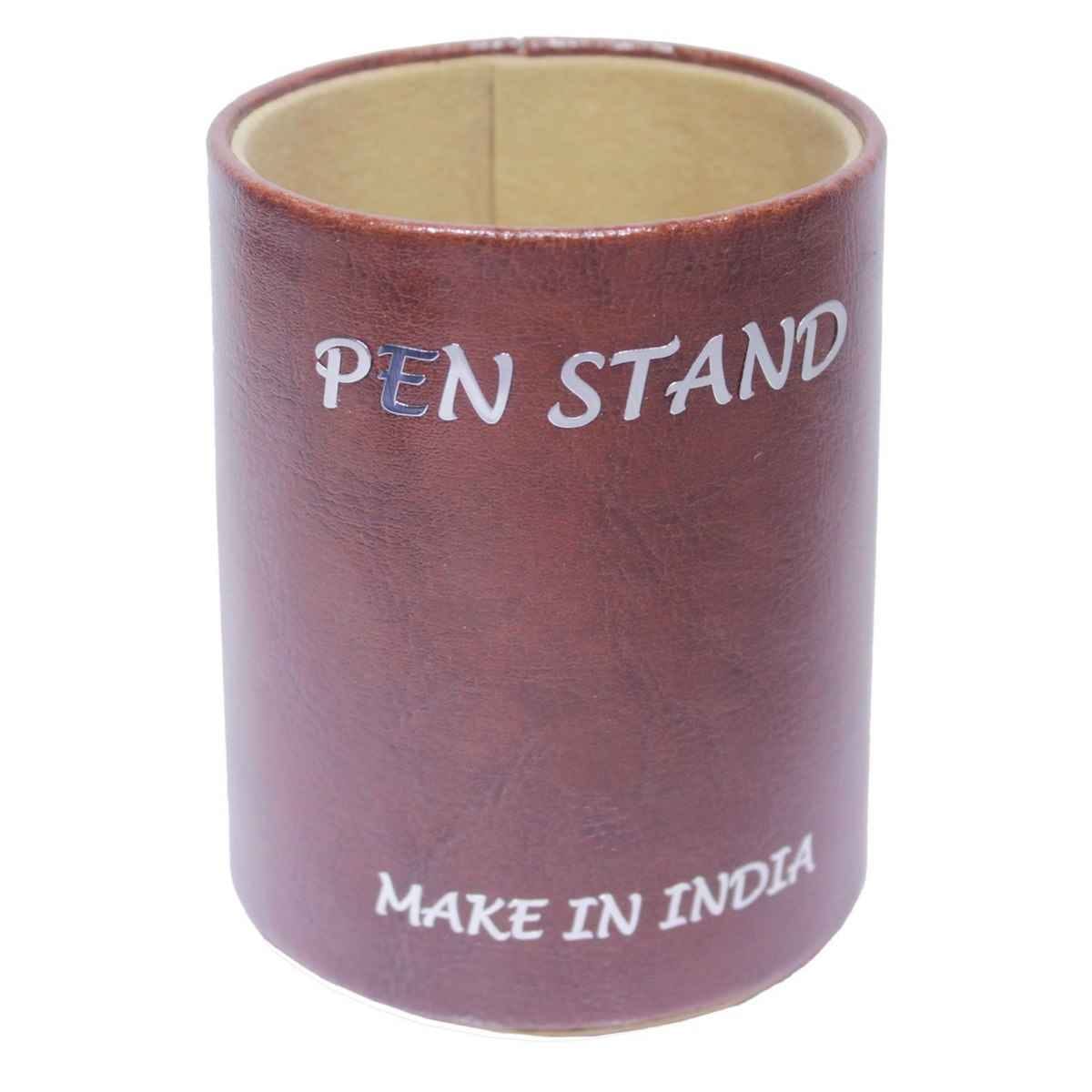 Cherry Leather Round Pen Stand PSLR01