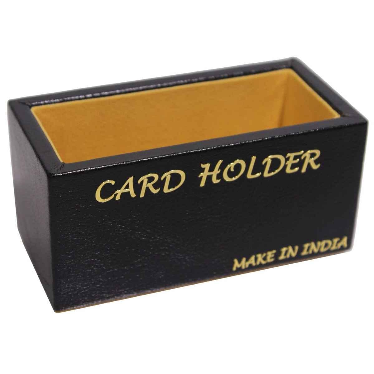 Black Leather Card Holder LCHB00