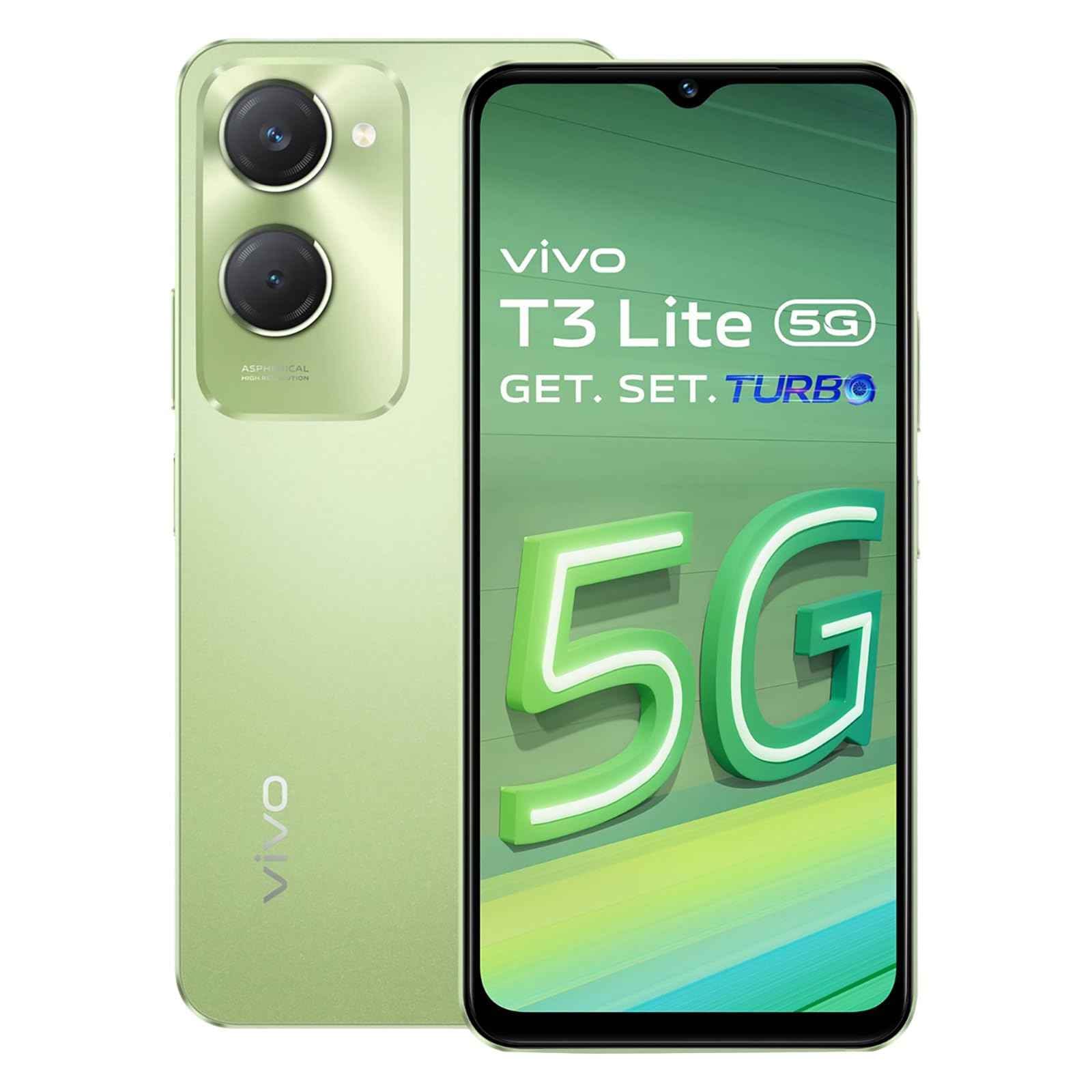VIVO T3 Lite 5G (Vibrant Green, 6GB RAM, 128GB Storage)