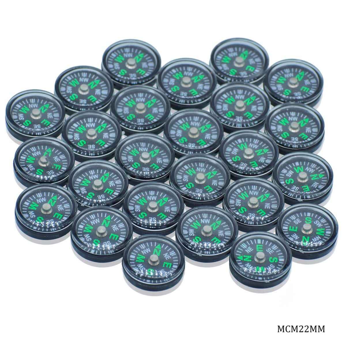 22MM Mini Magnetic Compass Set Of 5 Pieces MCM22MM