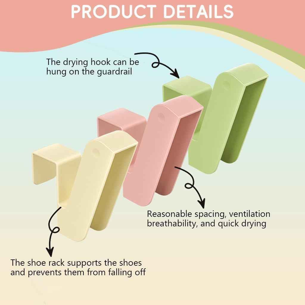 Multifunctional Shoe Drying Rack, Indoor Outdoor, Bathroom, Balcony 4 Piece