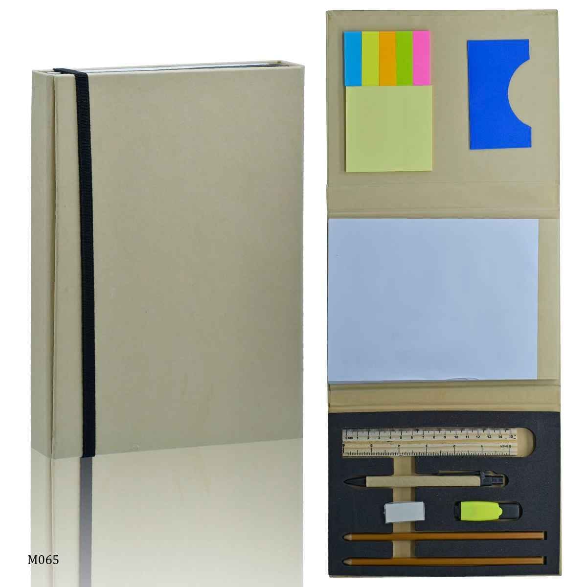 A5 Eco-Friendly Three Fold Note Pad Diary With Elastic M065