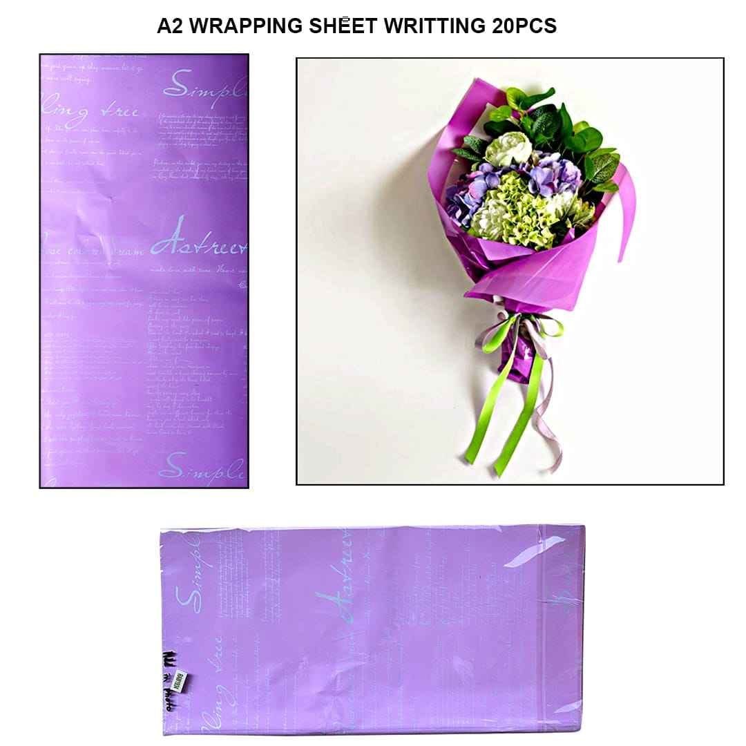 A2 Wrapping Paper Writing Sheets 20 Pieces RAW-1934