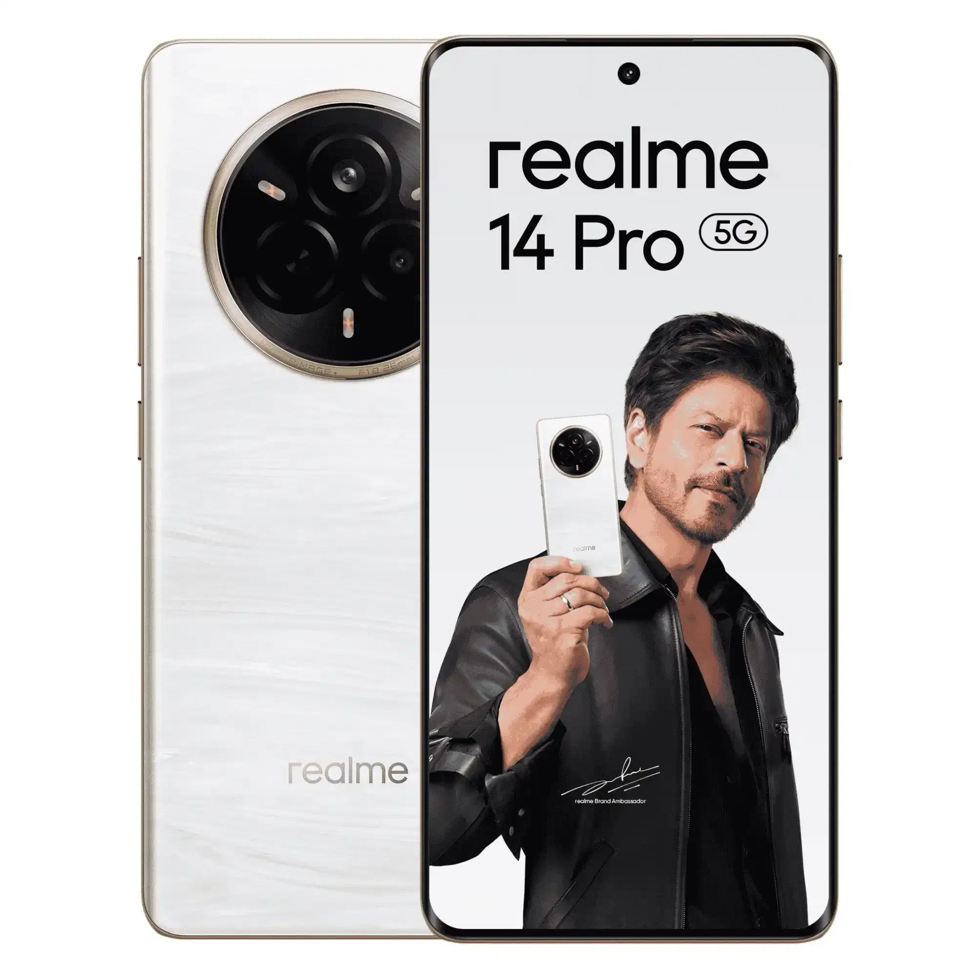 realme 14 Pro 5G (Pearl White, 8GB RAM, 128GB Storage)