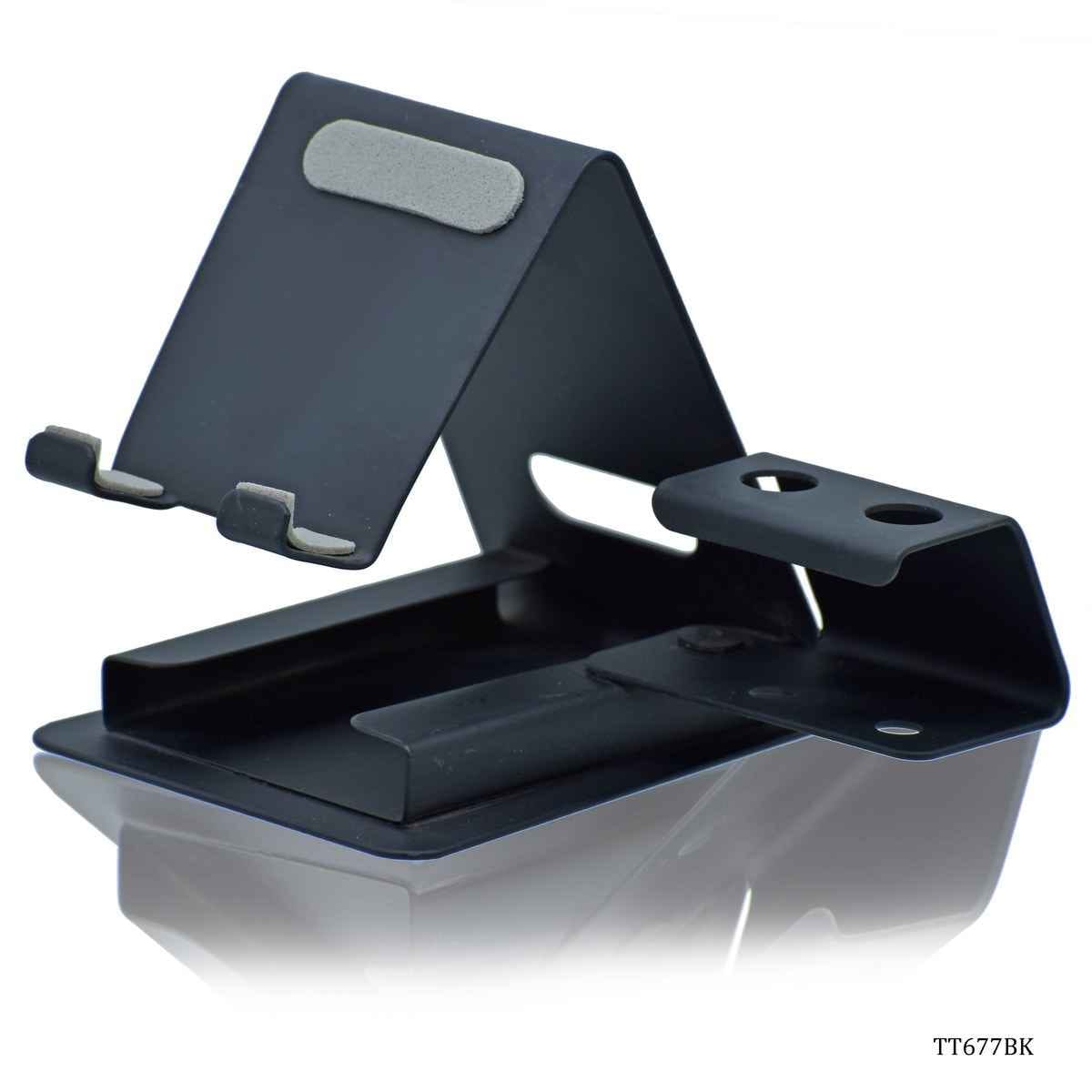 Mobile Holder With 2 Pen Holder Black TT677BK