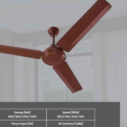POLYCAB ZOOMER HS 48 CEILING FAN LUSTER BROWN