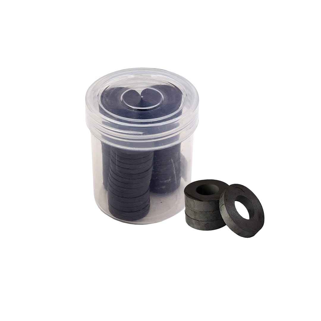 Magnet Button Black Ring 17.5X7.5X3 MM 80 Pcs RAW17.5X3