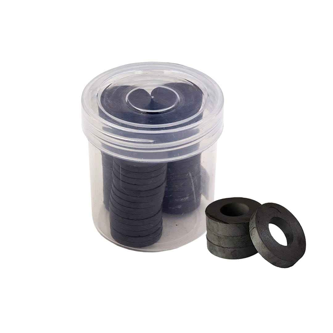 Magnet Button Black Ring 21X7X5MM 30Pcs RAW21X5