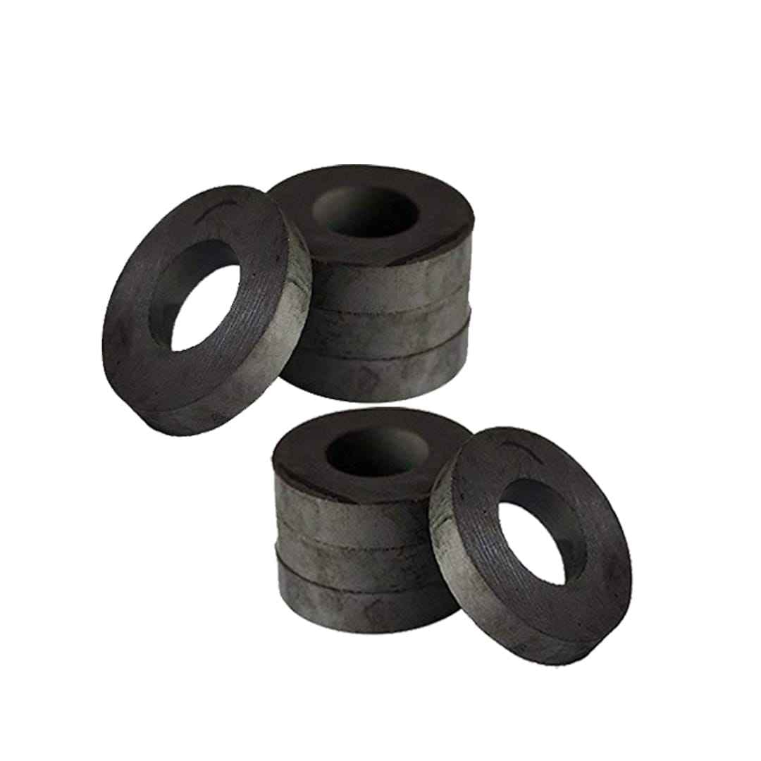 Magnet Button Black Ring 40X22X6MM 8Pcs RAW40X6
