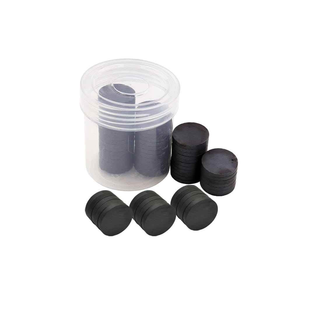 Magnet Button Black Round 12X3MM 100Pcs RAW12X3