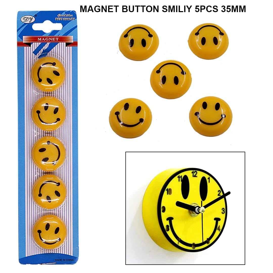 Magnet Button Smiley 5PcsX35MM RAW1334 RAW4140