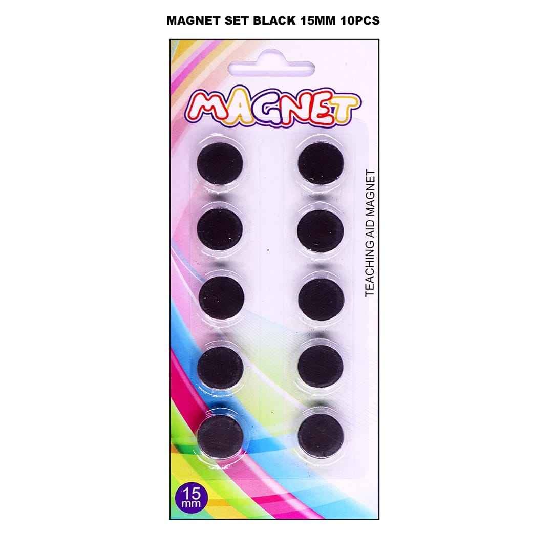 Magnet Set Black 15Mm 10Pcs Raw-3239 3215