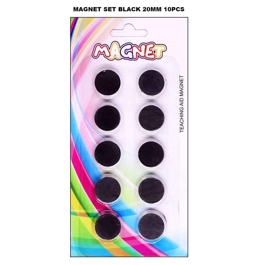 Magnet Set Black 20Mm 10Pcs Raw-3238 320020mm