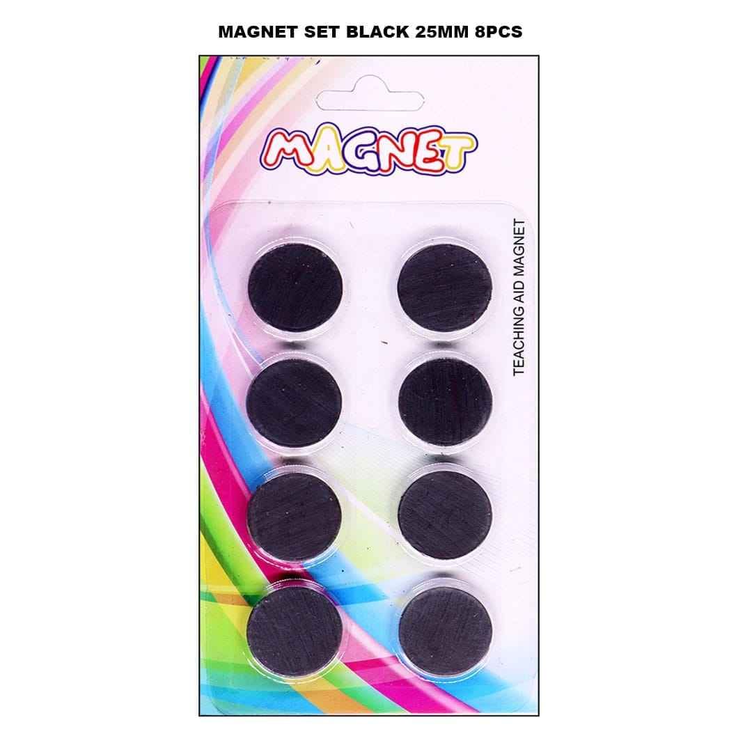 Magnet Set Black 25Mm 8Pcs Raw-3237 320025mm